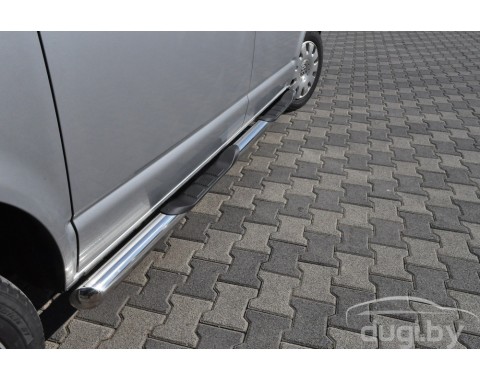 Пороги - трубы "Delux" для Volkswagen T5 (д.б.)